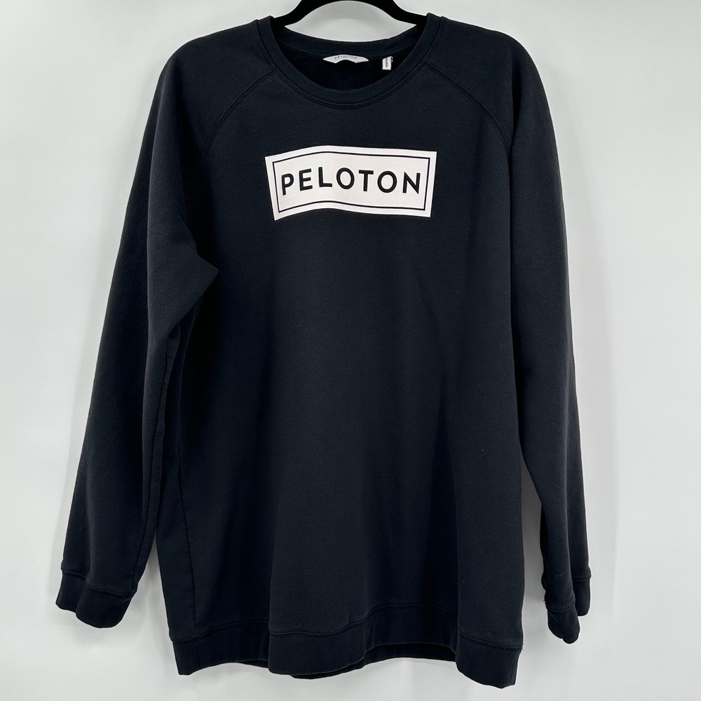Peloton Black Sweatshirt with White Logo